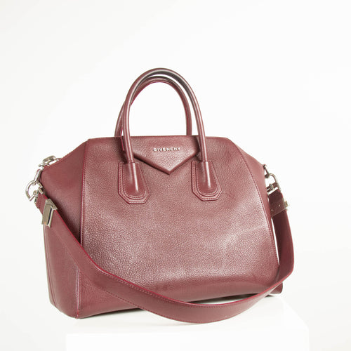 Givenchy Burgundy Antigona Leather Bag