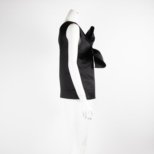 Victoria by Victoria Beckham Bow Front Black Top