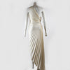 A.L.C. Delfina Whisper White Pleated Dress