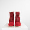 Jimmy Choo Red Cut-out Pointed Heels