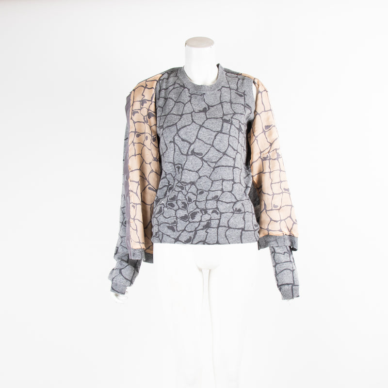 Valentino Grey Patterned Twinset