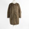 YS Army Khaki Cream Fur Trim Parka