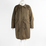 YS Army Khaki Cream Fur Trim Parka