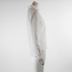 Me and Em White Broderie Anglaise Frill Shirt