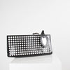 Alaia Black Laser Cut Clutch Bag