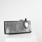 Alaia Black Laser Cut Clutch Bag