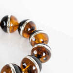 Weekend MaxMara Tigers Eye Large Beaded Necklace