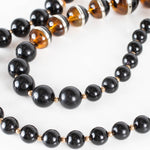 Weekend MaxMara Tigers Eye Large Beaded Necklace