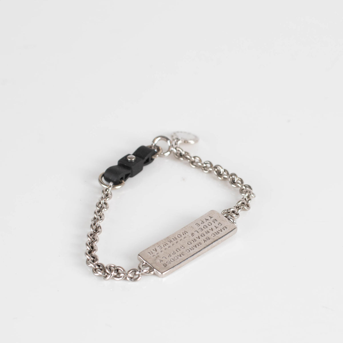 Marc by Marc Jacobs Silver Colour Dog Tag Chain Bracelet