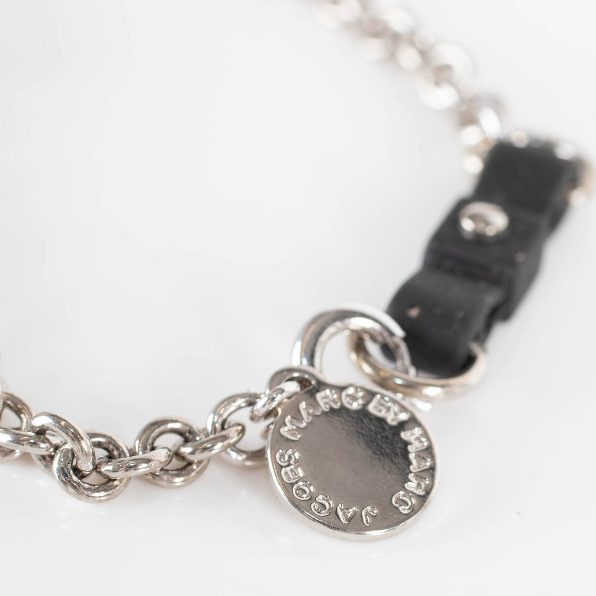 Marc by Marc Jacobs Silver Colour Dog Tag Chain Bracelet