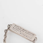 Marc by Marc Jacobs Silver Colour Dog Tag Chain Bracelet
