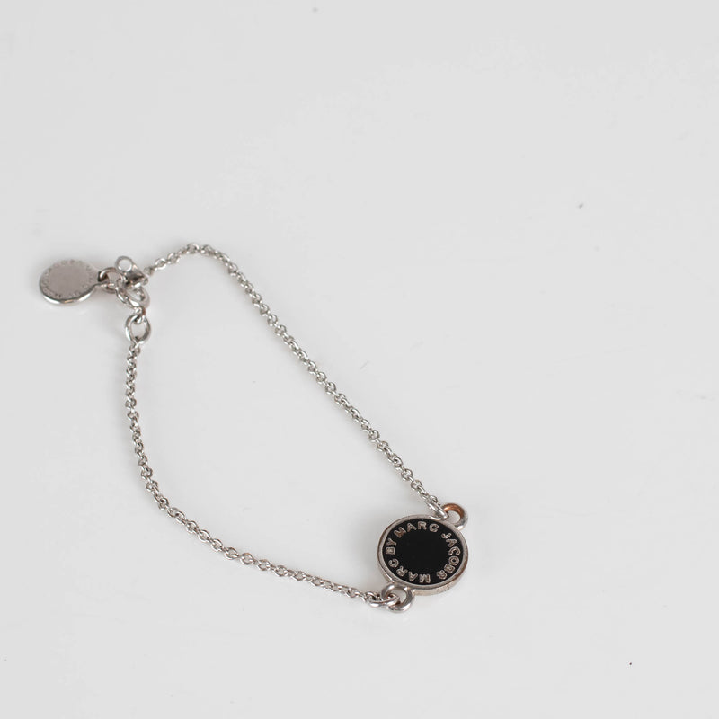 Marc by Marc Jacobs Silver Chain Logo Bracelet