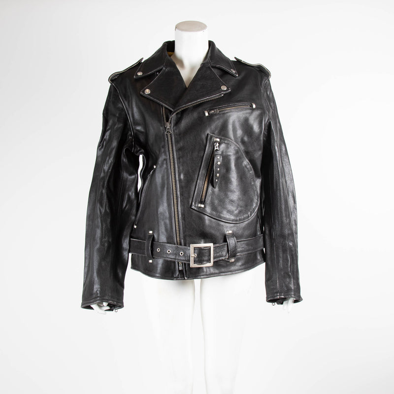 RE/DONE Oversized Moto Leather Jacket