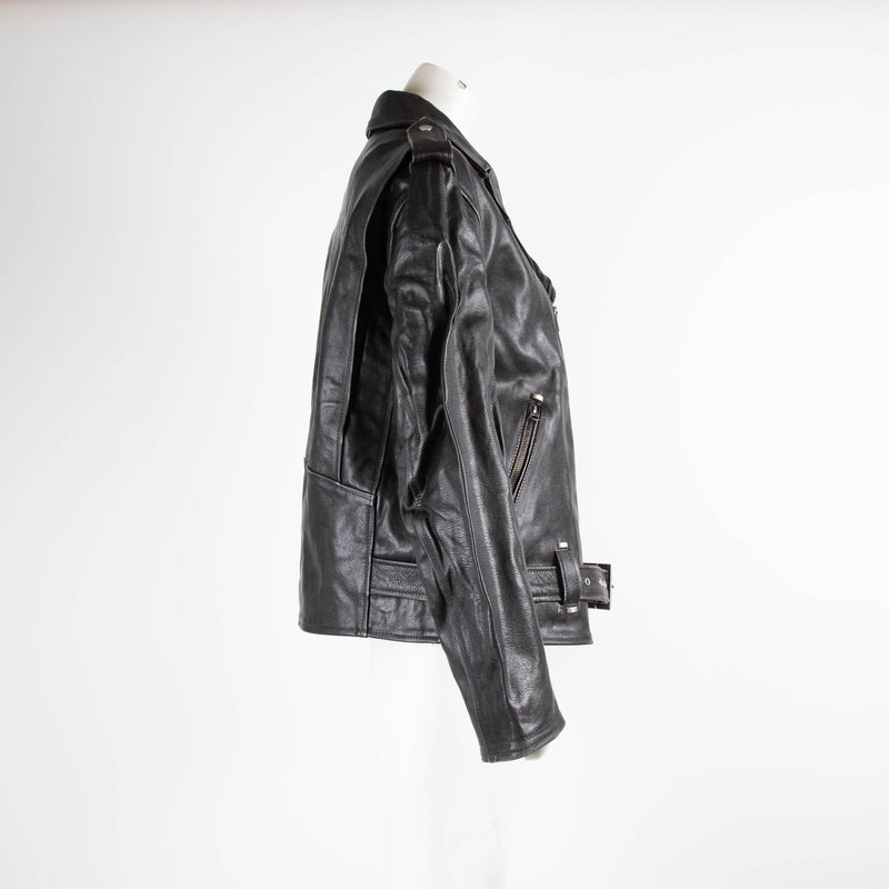 RE/DONE Oversized Moto Leather Jacket