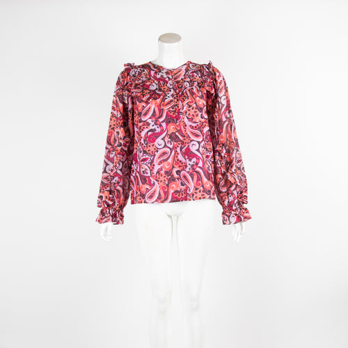 Magali Pascal Bernadette Top in Painted Paisley