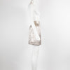 Emilio Pucci Metallic Silver Silk Lined Skirt