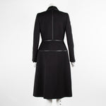 Prada Long Black Buttoned Coat