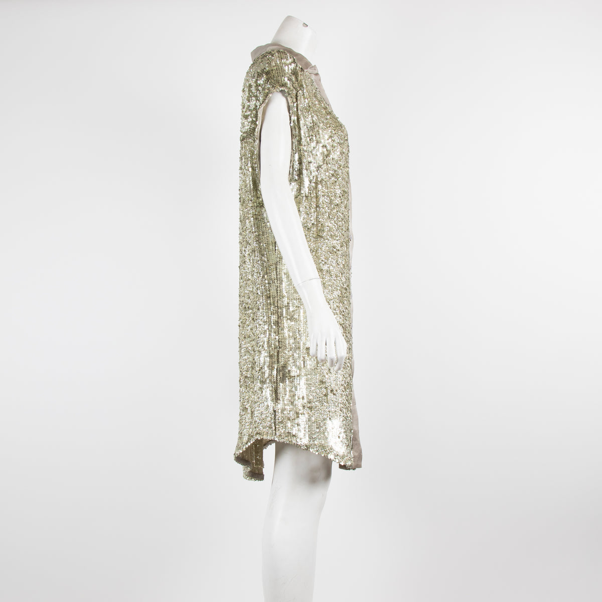 nanette lepore gold sequin dress Nanette Lepore Gold Sequin Mini Sheath Dress Cap Sleeve size 2