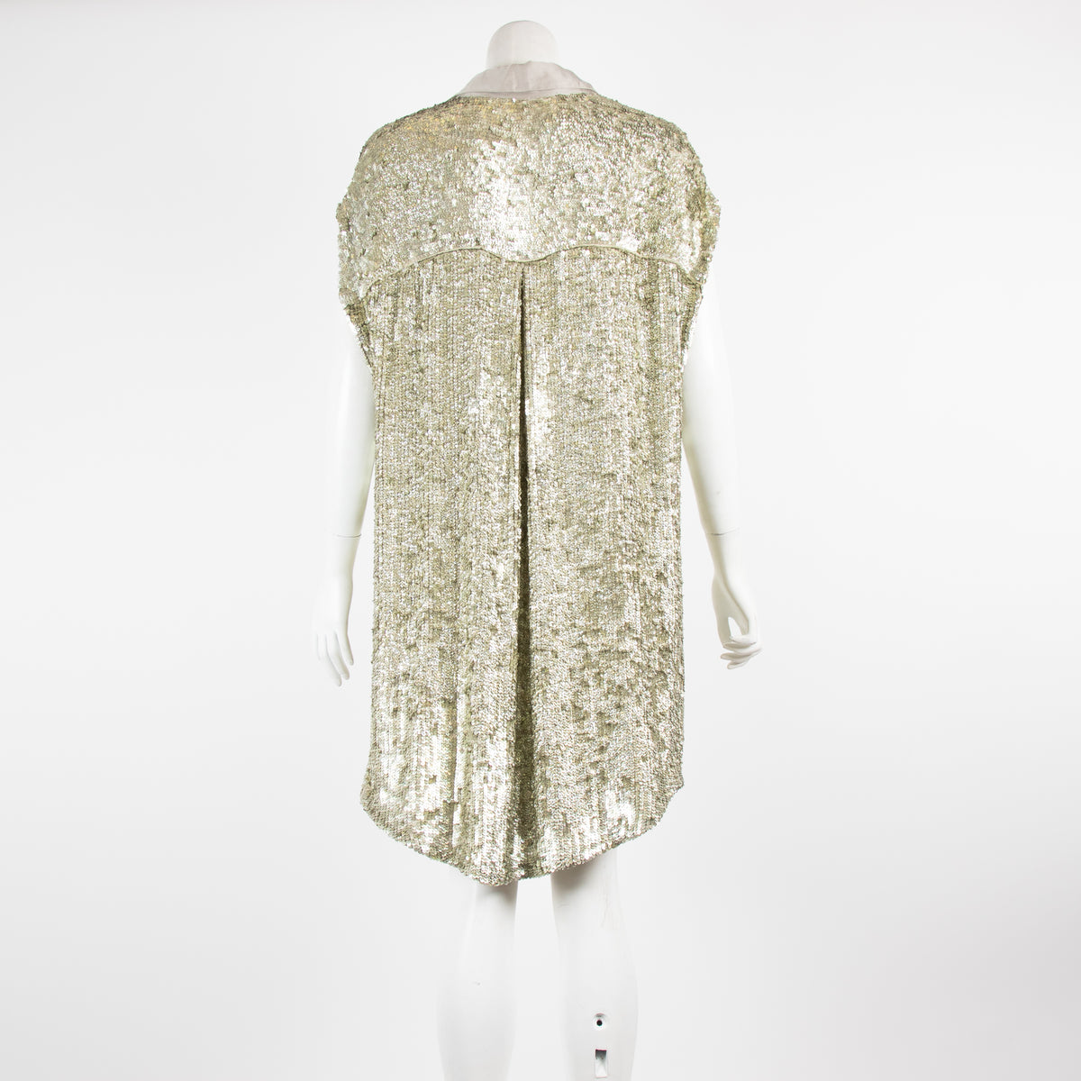 nanette lepore gold sequin dress Nanette Lepore Girls Dress Size 14 Beige Gold Sequin Zipper