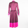 House of Holland Burgundy and Pink Silk Dress
