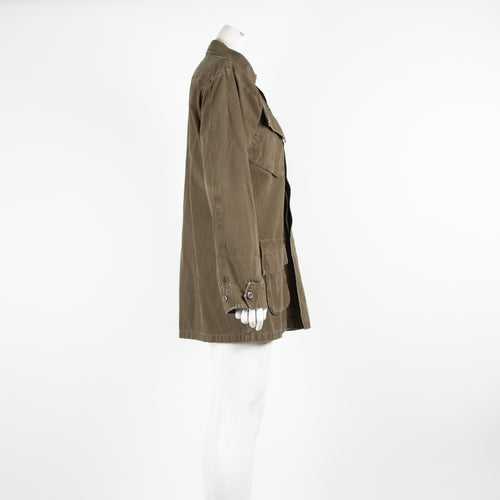 Citizens of Humanity Khaki Shacket with Brooch