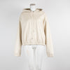 Frankie Shop Cream Pleather Agata Hoodie