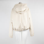 Frankie Shop Cream Pleather Agata Hoodie