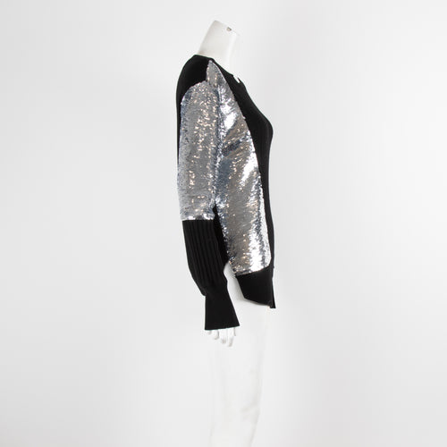 Osman Black with Silver Sequins Panel Arm