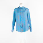 Joseph Blue Shirt With Orange Polka Dots