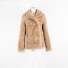 Joseph Brown Shearling Fur Coat