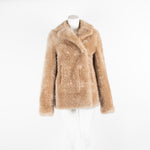 Joseph Brown Shearling Fur Coat