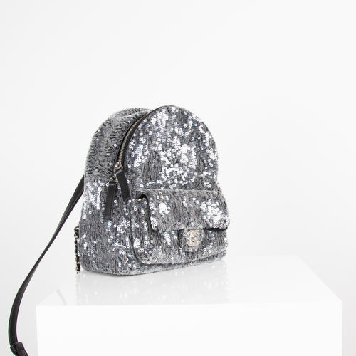 Chanel Sequin Waterfall Backpack