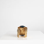 YSL Gold Blue Stone Hand Cuff