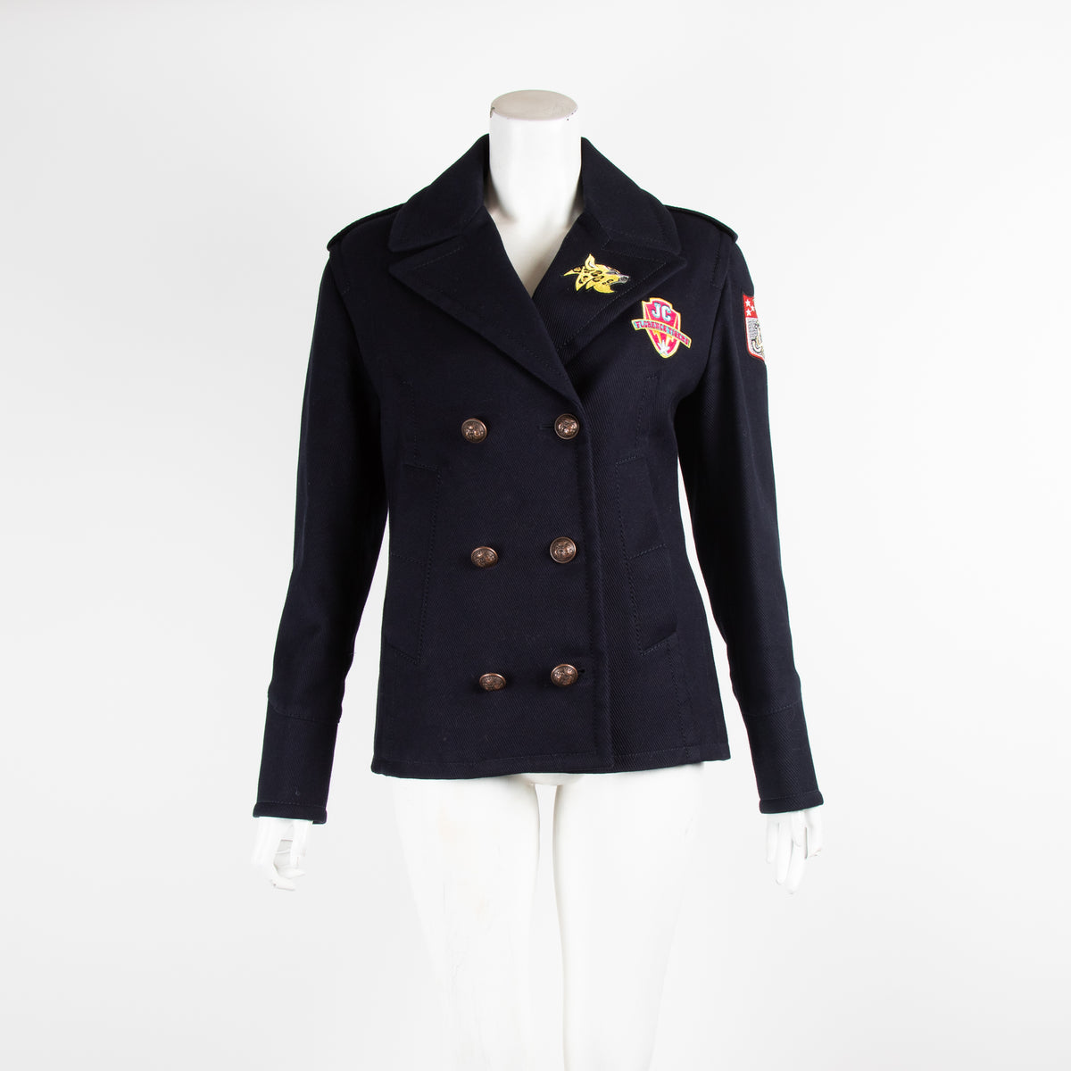 Just Cavalli Navy Military Jacket
