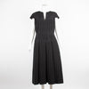 Amanda Wakeley Black Ladder Embroidery Dress