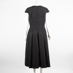 Amanda Wakeley Black Ladder Embroidery Dress