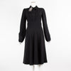 No.21  Black Silver Embellished Long Sleeve Dress