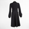 No.21  Black Silver Embellished Long Sleeve Dress