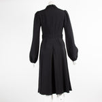 No.21  Black Silver Embellished Long Sleeve Dress