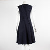 Carolina Herrera Navy Pearl Button Dress With Jacket