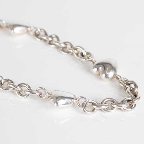 Tiffany & Co 3 Strand Chunky Silver Necklace