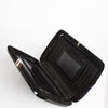 Sergio Rossi Black Purple Grey Suede Box Clutch Bag