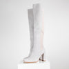 Stuart Weitzman Pale Grey Knee Boots
