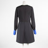 Roksanda Black Blue Trim Long Sleeve Dress