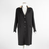 Moschino Black Pearl Collar Overcoat