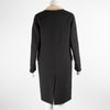 Moschino Black Pearl Collar Overcoat
