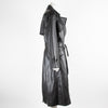 Anine Bing Black Faux Leather Trench Coat