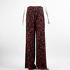 Diane Von Furstenberg Black Print Wide Leg Trousers