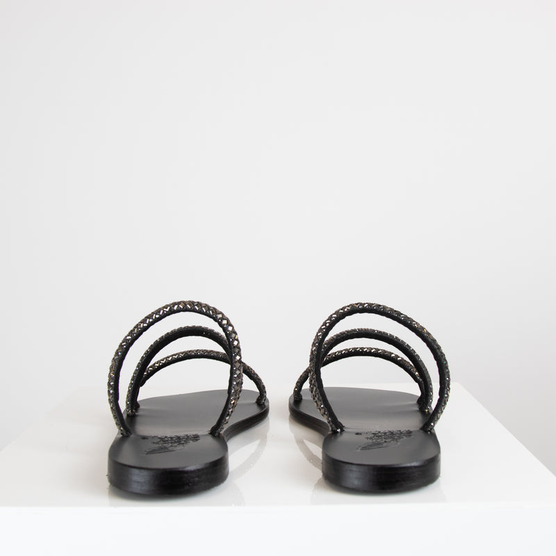 Ancient Greek Black Polytimi Sandals