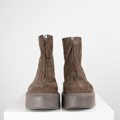 The Row Zipped Boot Dark Brown